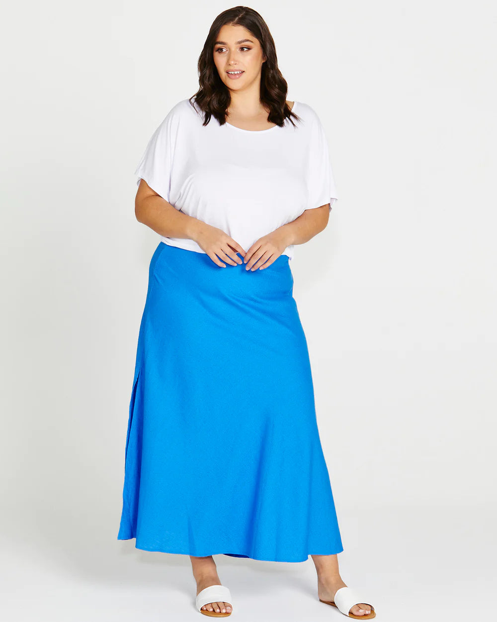 Betty Basics | Electric Blue - Saffron Skirt