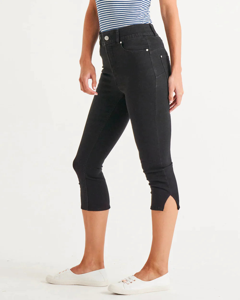 Betty Basics | Black - Camila Crop Jeans