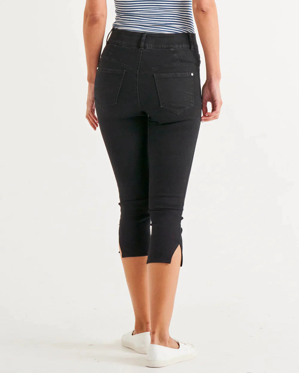 Betty Basics | Black - Camila Crop Jeans