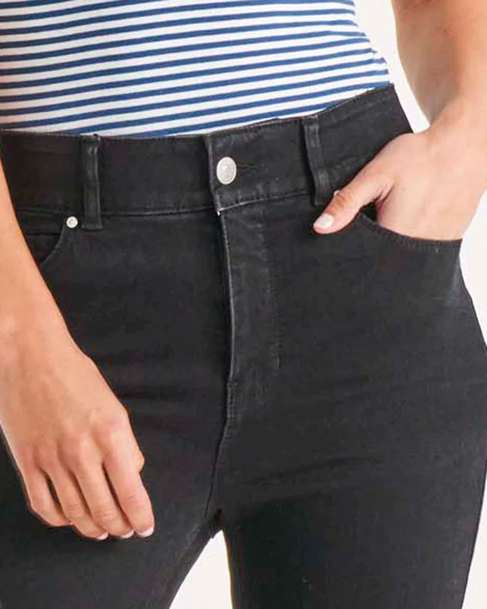 Betty Basics | Black - Camila Crop Jeans