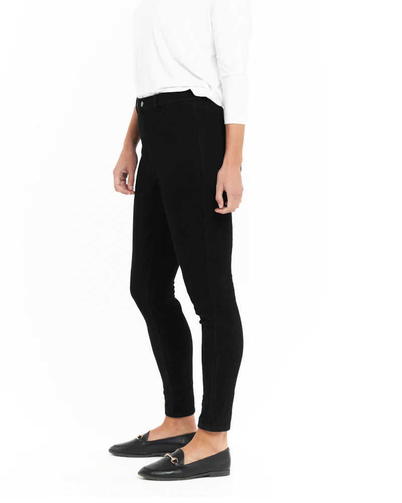 Betty Basics | Black Stanford Stretch Denim Jeggings