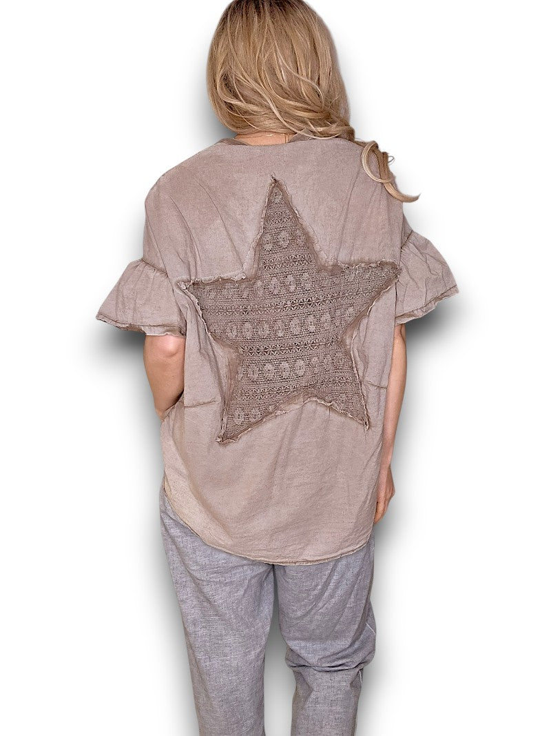 Helga May | Mocha Star Shirt