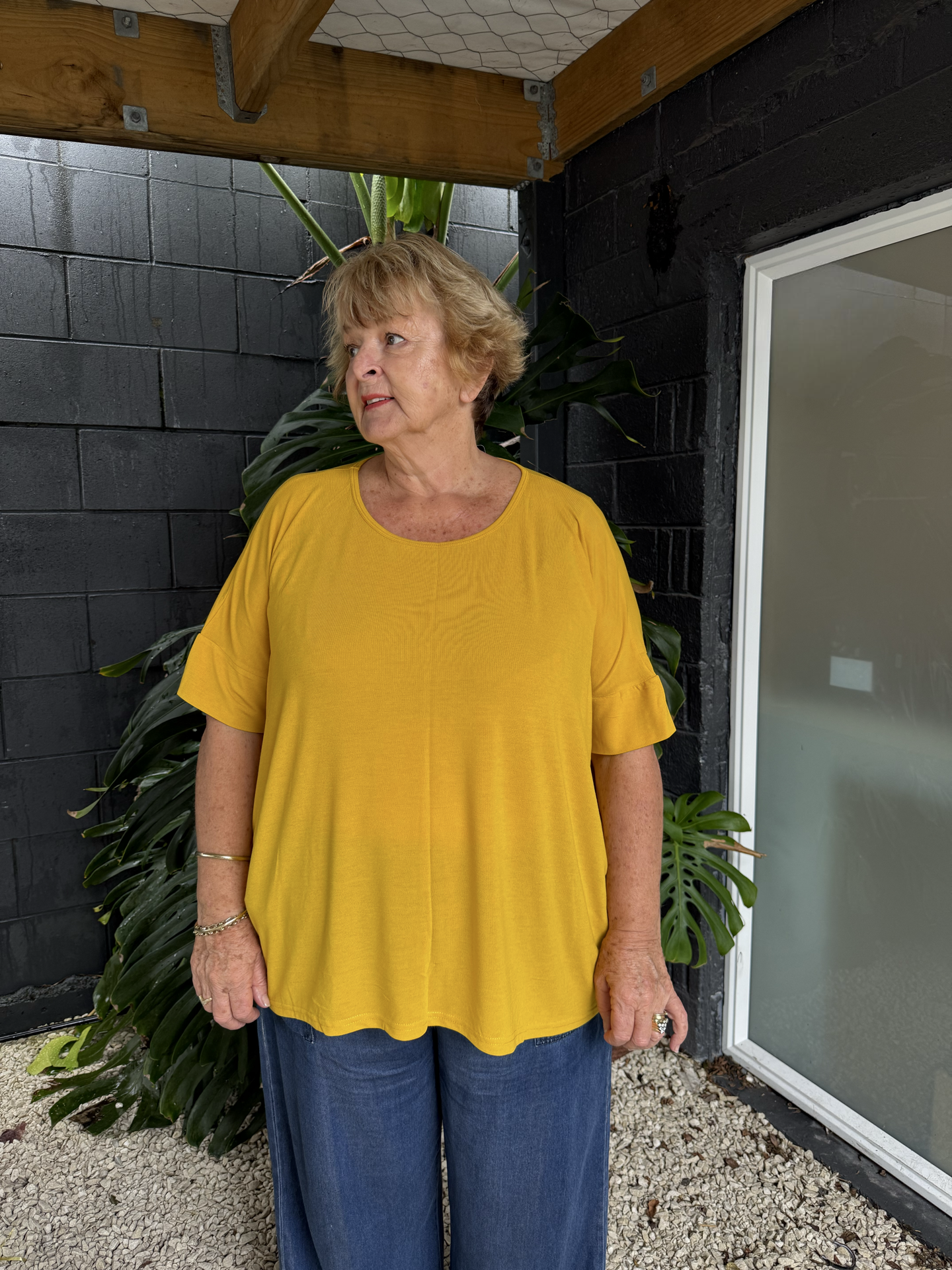 The Cottage Collection | Sarah Top - Mustard