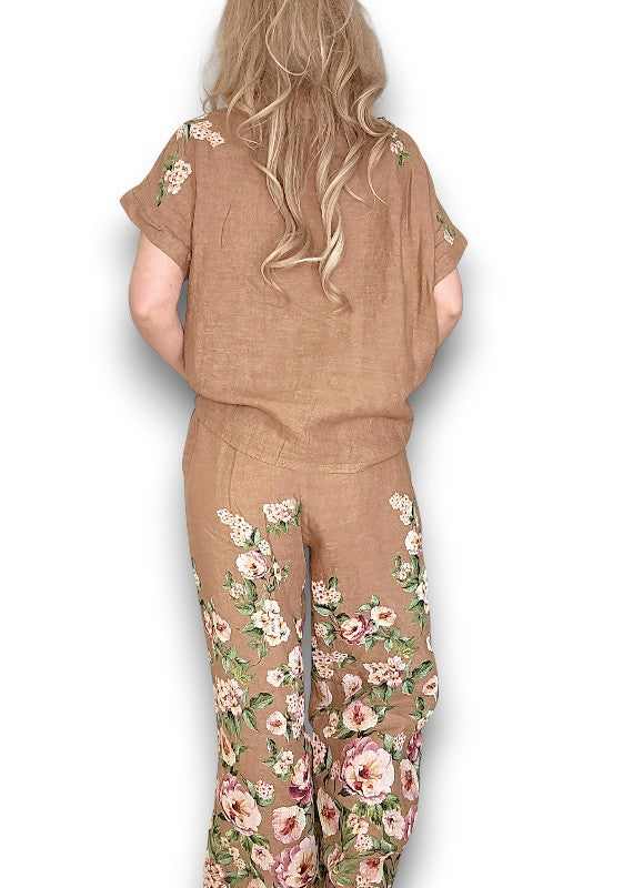 Helga May | Light Coffee Ruby Blossom Top