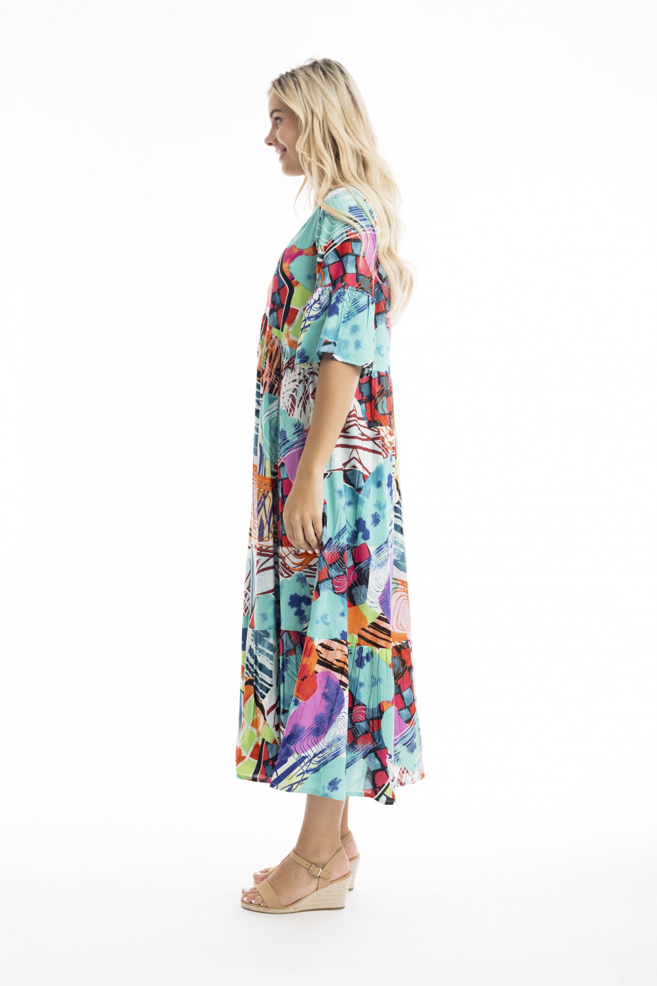 Orientique | St Barths Maxi Peak Dress