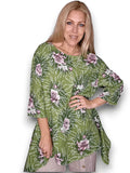 Helga May | Green Bridal Rose Top