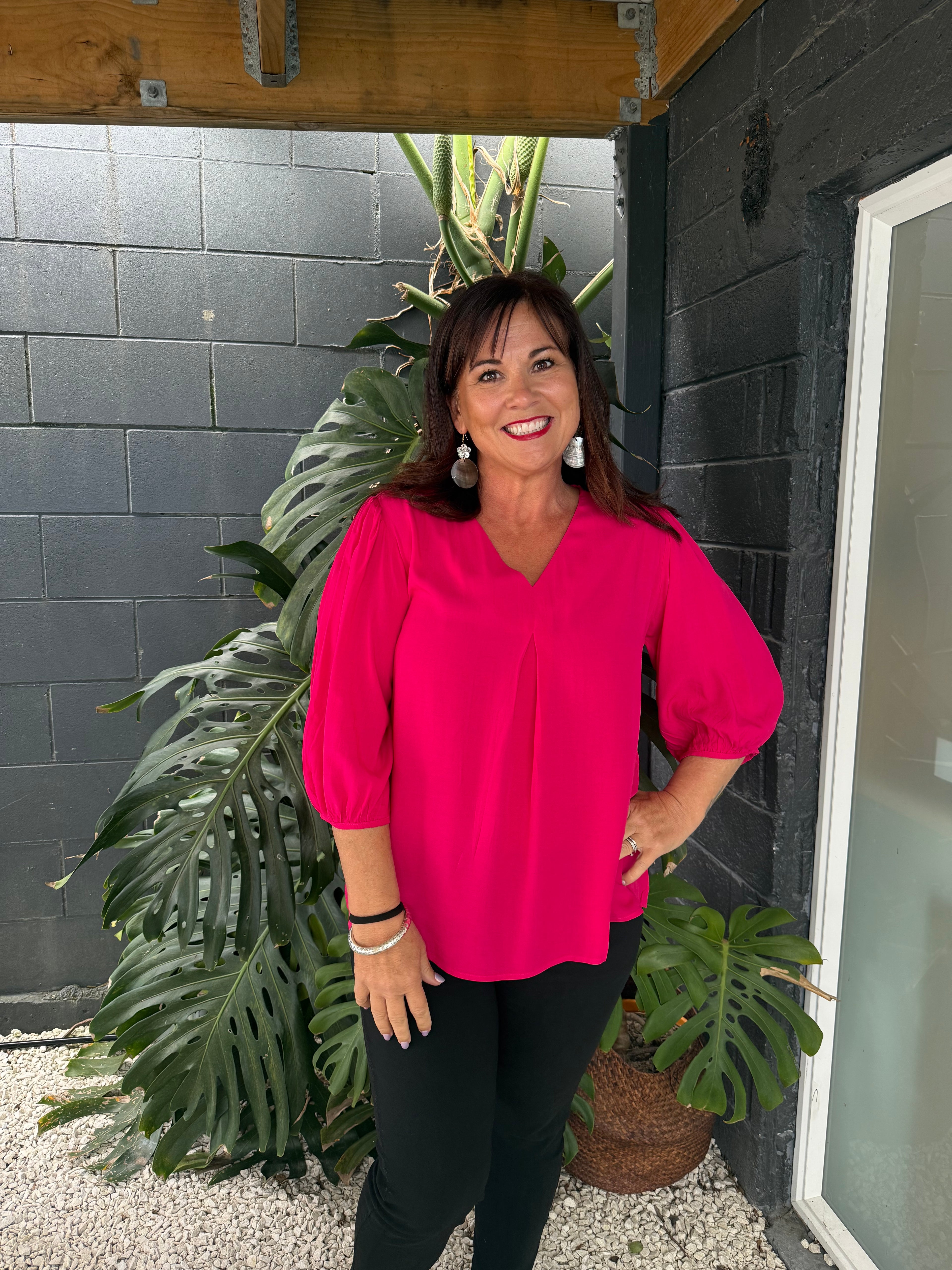 The Cottage Collection | Orchid Top - Fuchsia