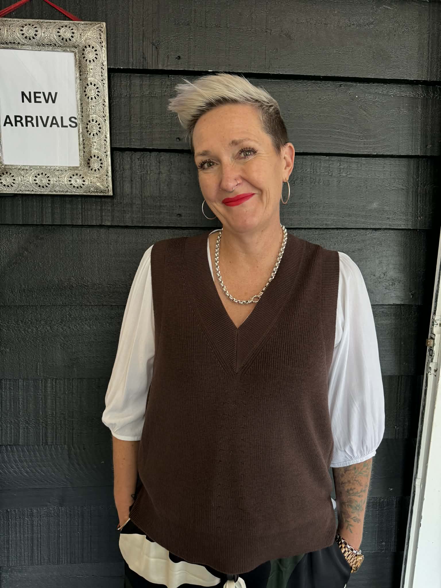 The Cottage Collection | Verity Vest - Chocolate