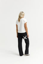 Homelee | Avenue Pant - Black with White X