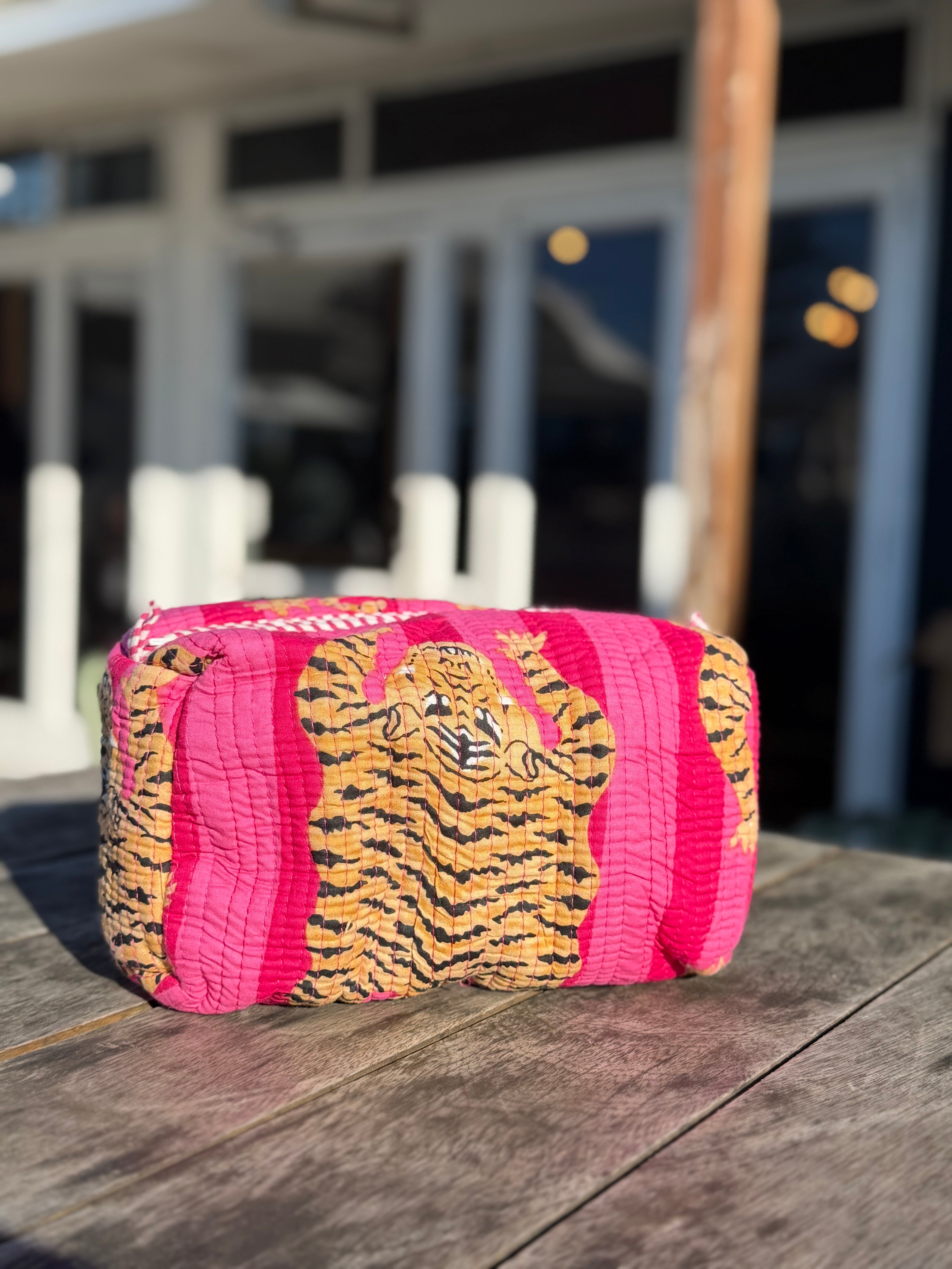 The Cottage Collection | Crimson Tiger Large Pouch