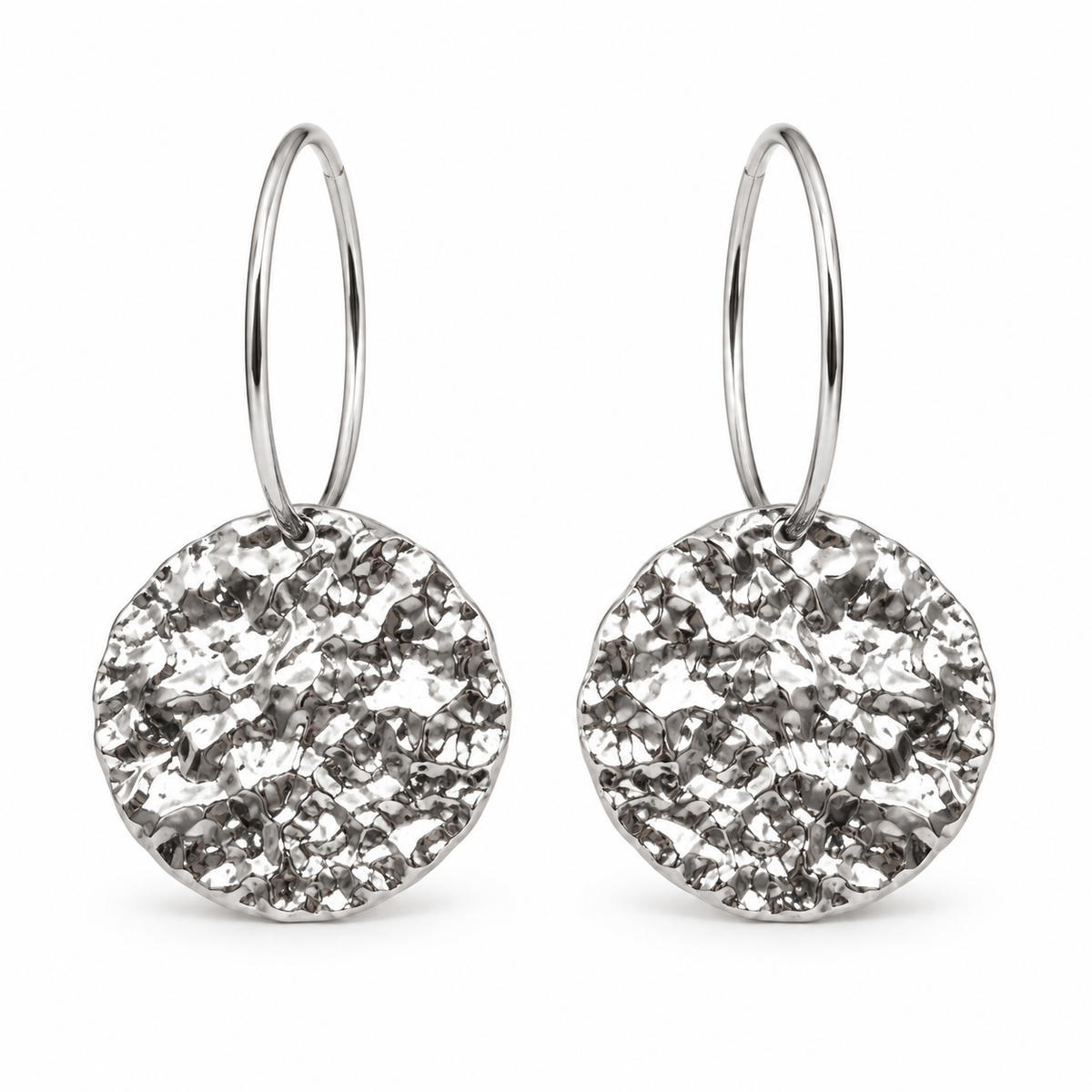 The Cottage Collection - Double Happy Earrings - Silver