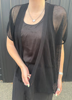 The Cottage Collection | Sheer Cardi - Black