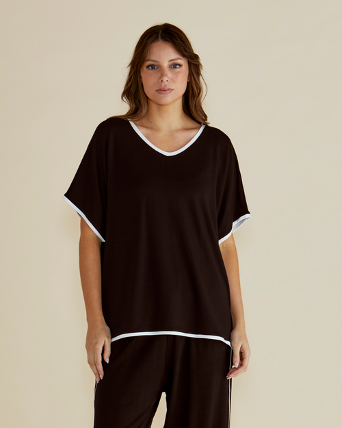 Betty Basics | Clara Tee - Chocolate