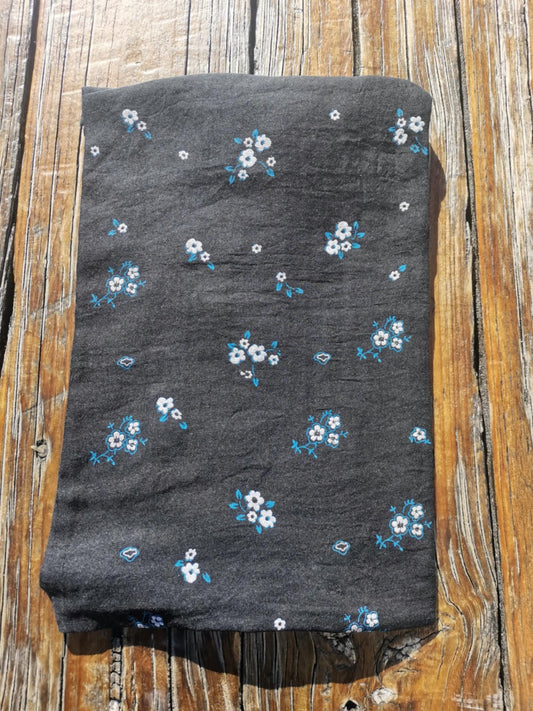 The Cottage Collection | Daphane Scarf - Black Floral