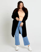Sass | Black Donna Waterfall Cardi