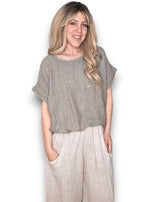 Helga May | Split Back River Top - Mocha