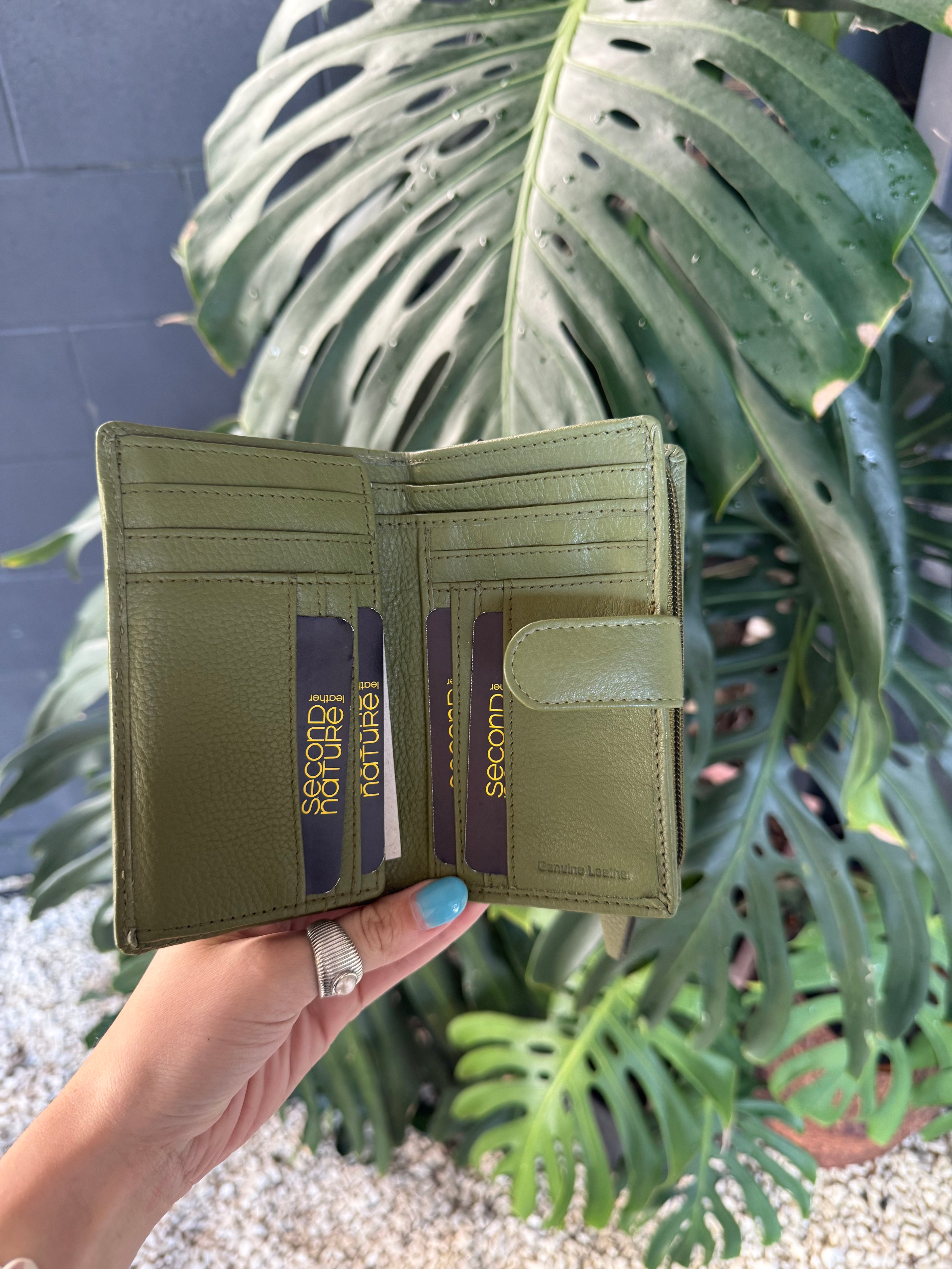 Second Nature | Womens Medium Wallet  - Green