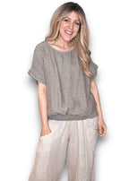 Helga May | Split Back River Top - Mocha