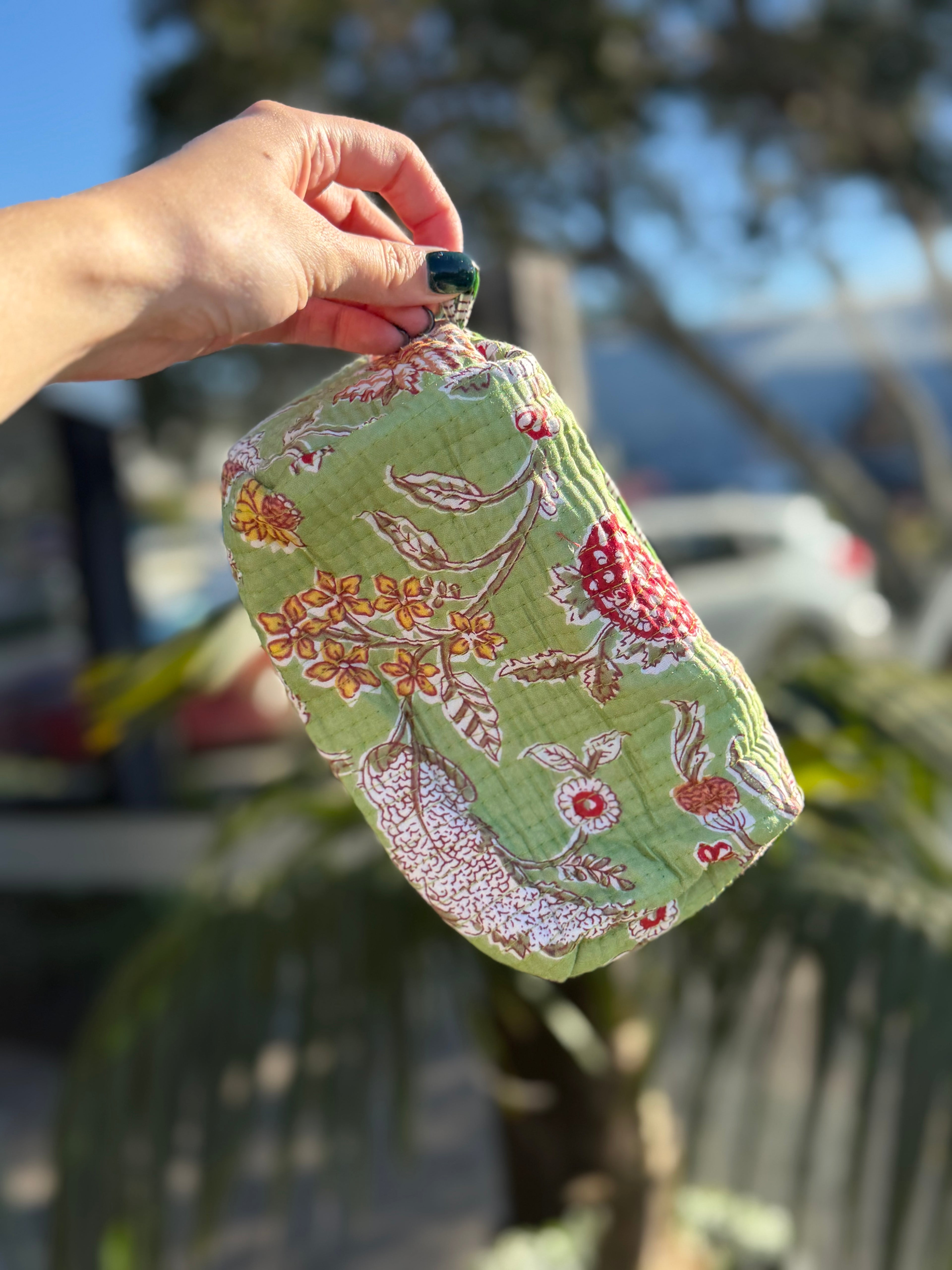 The Cottage Collection | Lime Ricky Small Pouch