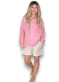 Helga May | Antique Berry Coastal Fray Tunic
