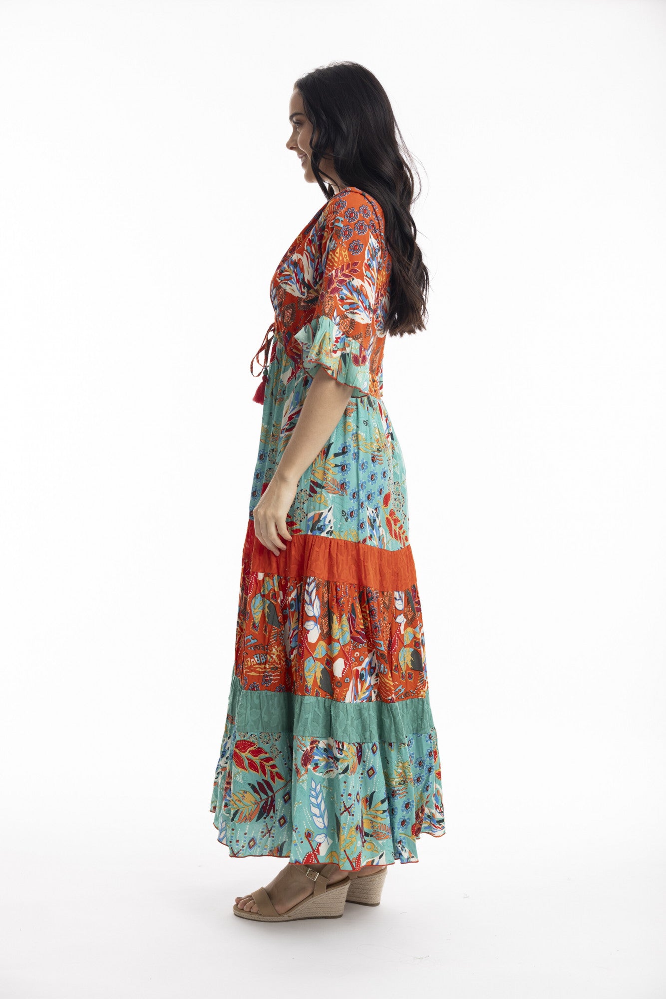 Orientique | Serengetti V Neckline Dress