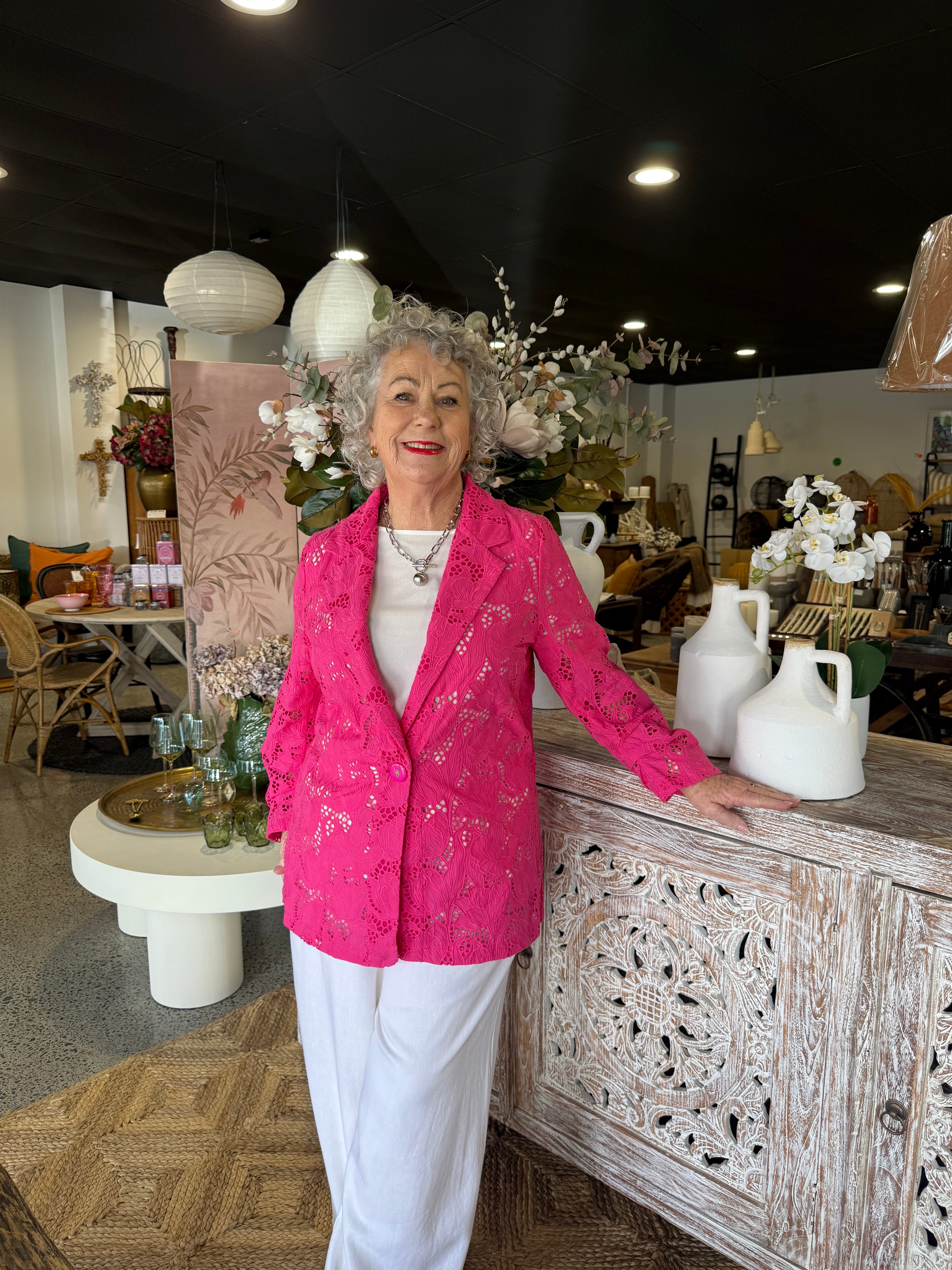 Fate & Becker | Worth It Blazer - Hot Pink