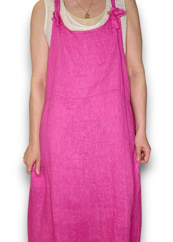 Helga May | Pinny Dress - Hot Pink