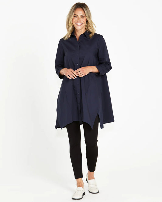 Betty Basics | Navy - Zaida Tunic Shirt