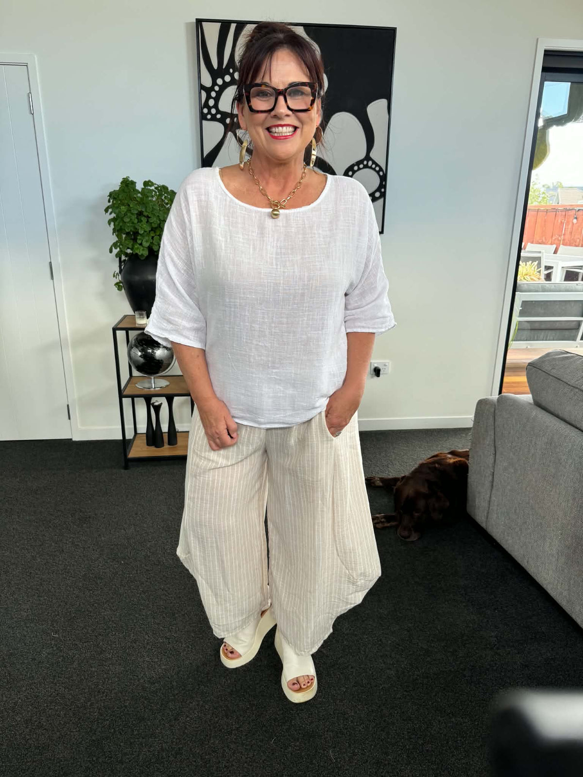 The Cottage Collection | Winnie Linen Top