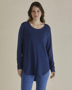 Betty Basics | Megan Long Sleeve - Blue Stripe