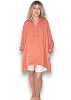 Helga May | Brick Coastal Tunic Shirt