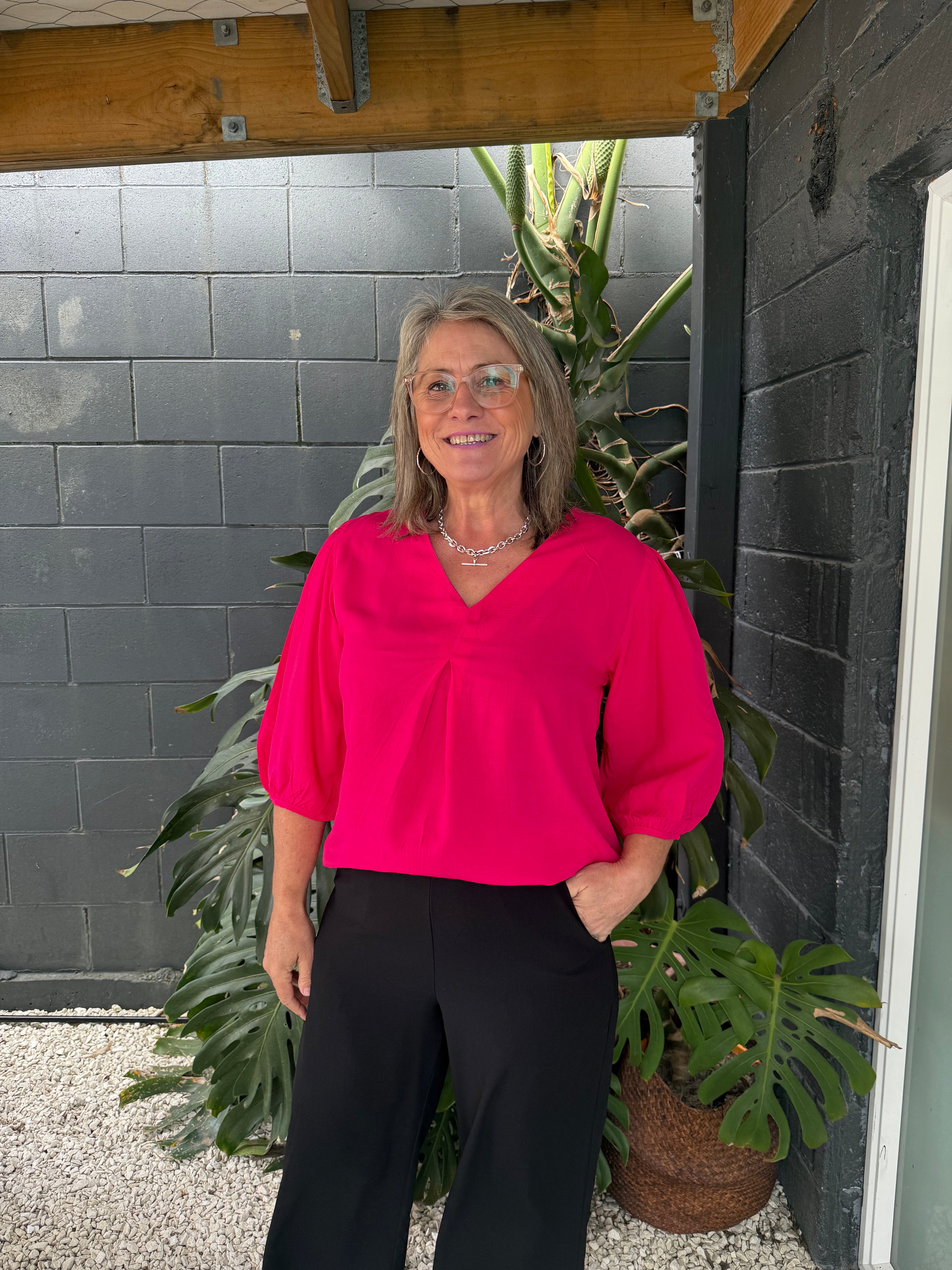 The Cottage Collection | Orchid Top - Fuchsia