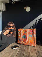 The Cottage Collection | Tangerine Dream Tote Bag