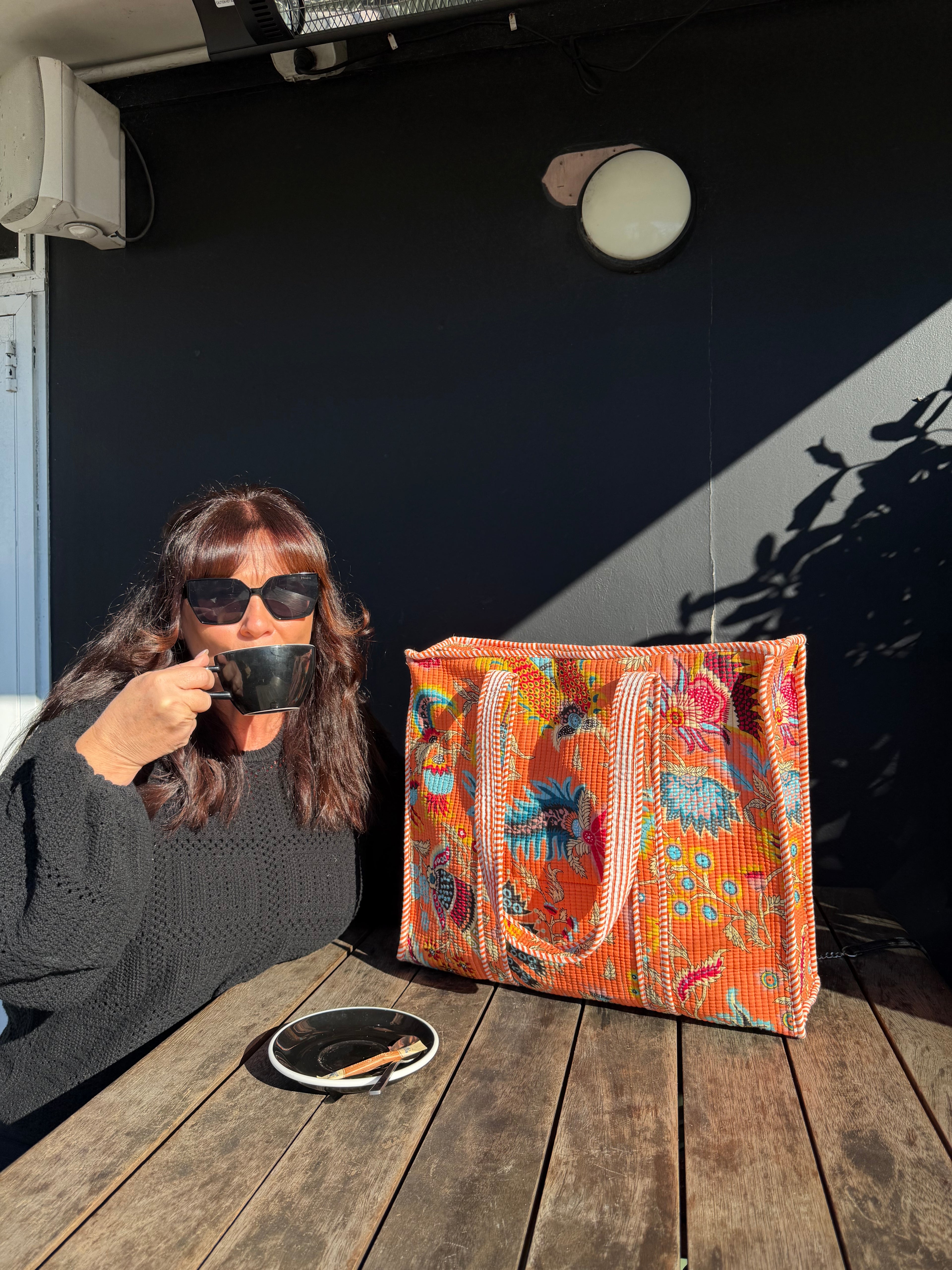 The Cottage Collection | Tangerine Dream Tote Bag