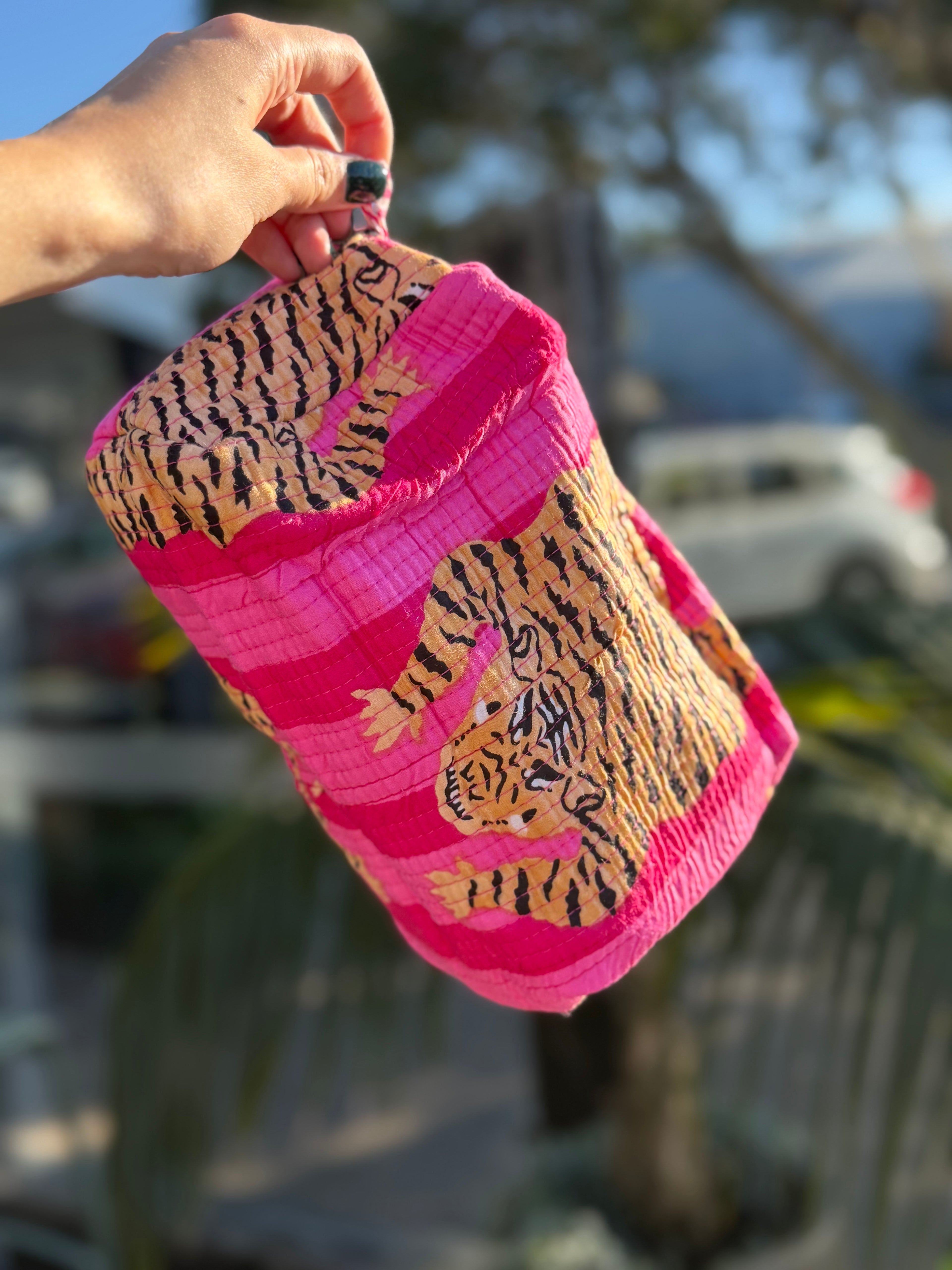 The Cottage Collection | Crimson Tiger Large Pouch
