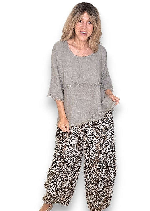 Helga May | Mocha La Mer Fray Tunic