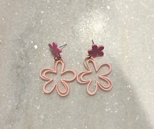 The Cottage Collection | Pink Flower Earrings