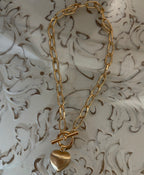 The Cottage Collection | Lexi Gold Heart Chain Necklace