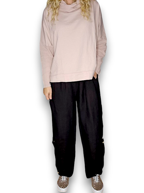 Helga May | Black - Alma Linen Pants