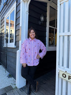Loved By Me - So Much Fun Shirt - Pink Stripe
