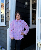 Loved By Me - So Much Fun Shirt - Pink Stripe