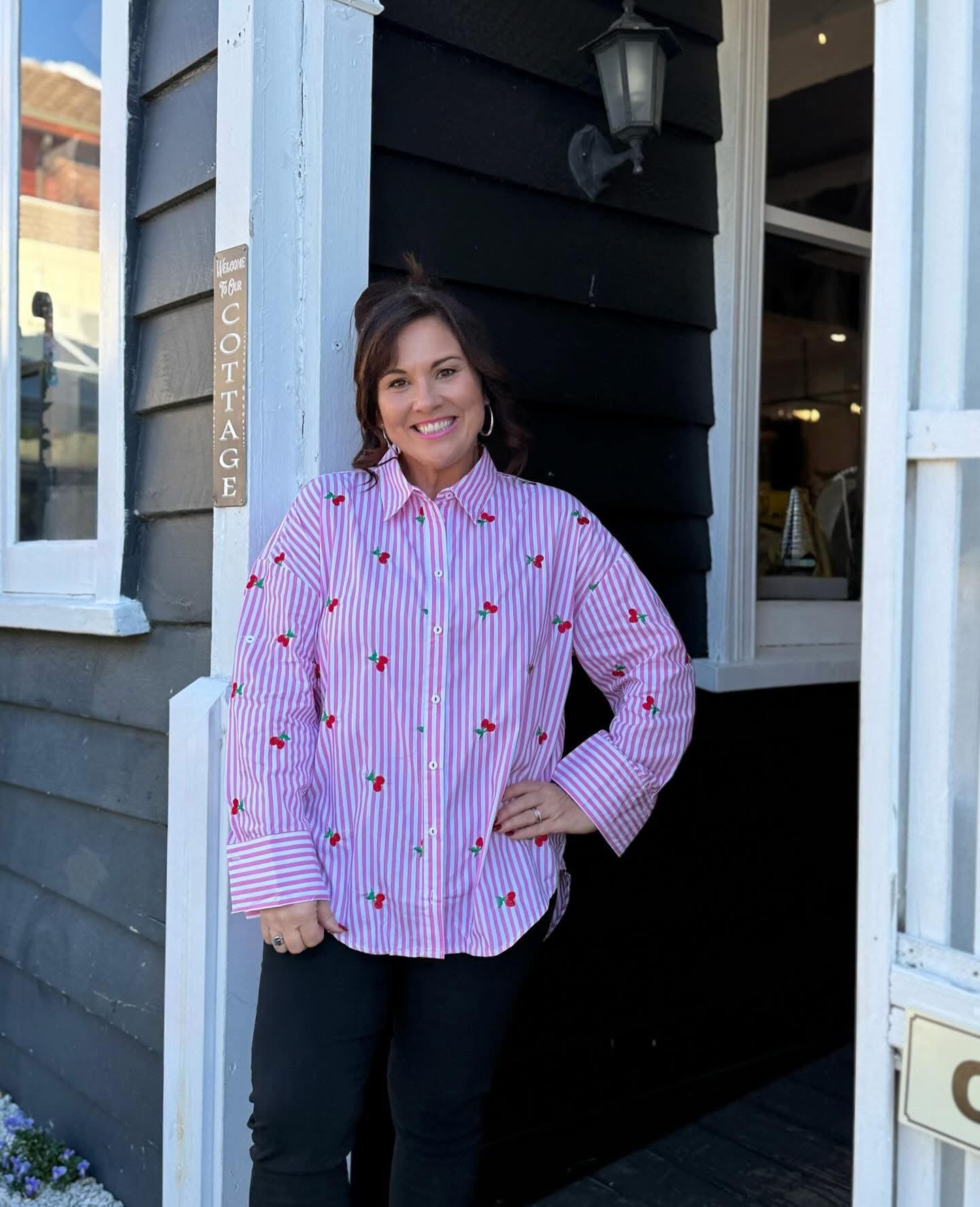 Loved By Me - So Much Fun Shirt - Pink Stripe