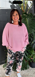 Loved By Me - Pretty in Pink Jumper