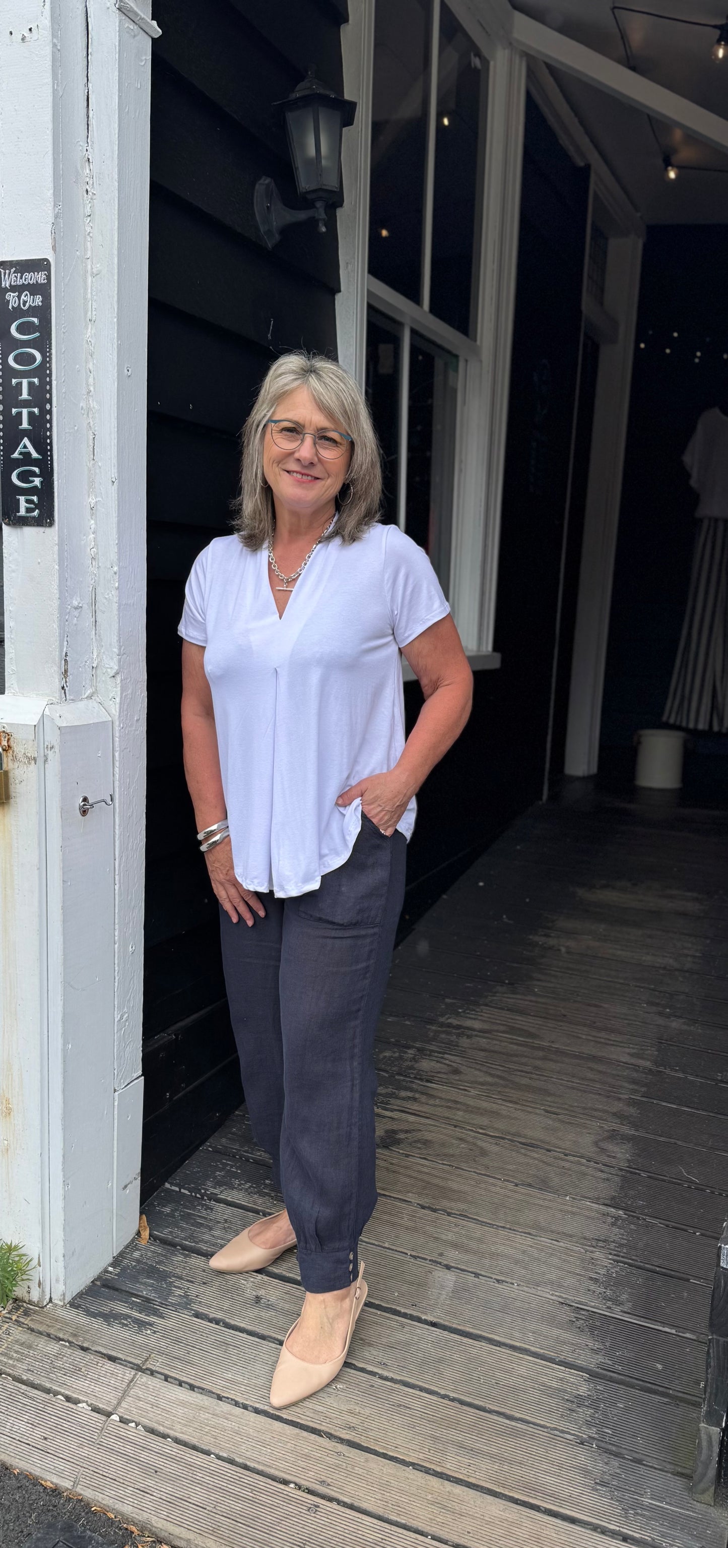 Helga May | Samba Top - White