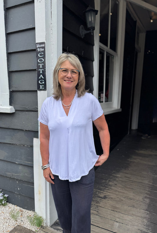 Helga May | Samba Top - White