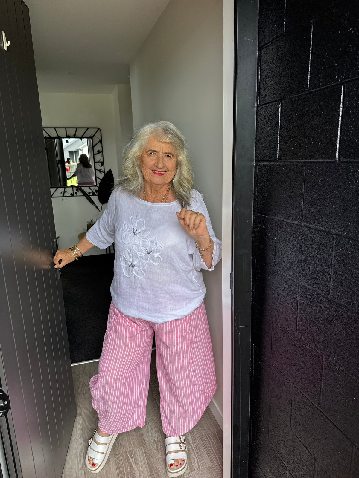 The Cottage Collection | Miss Molly Linen Pants - Candy Pink