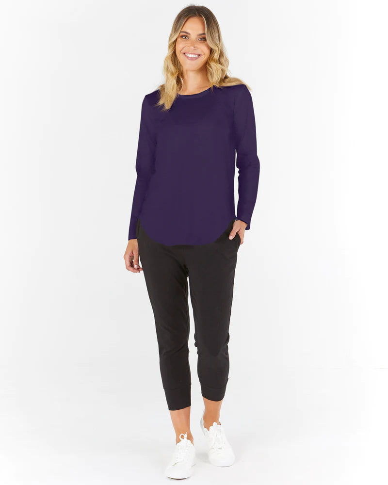 Betty Basics | NAVY  Megan Long Sleeve Top