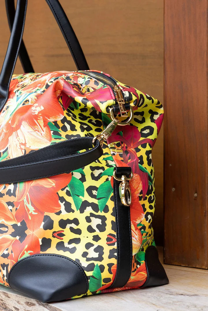 Augustine | Abstract Leopard Briggs Overnight Bag