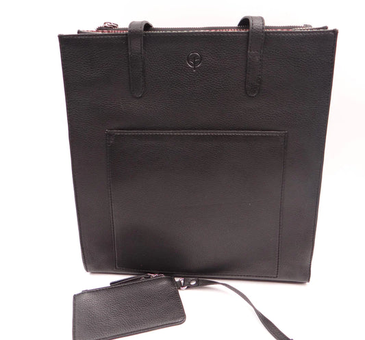 Second Nature | Black Leather Tote Bag