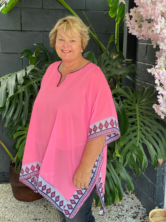 The Cottage Collection | Sally Pink Kaftan